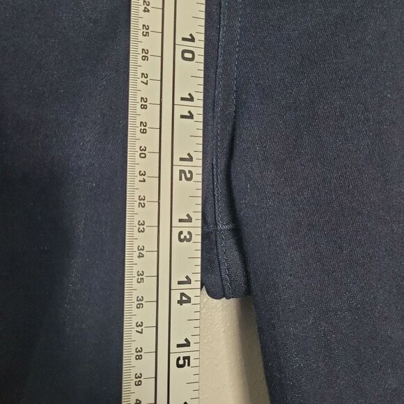 Kut From The Kloth Isabel Flare Jeans Dark Blue Wash Stretch Pull On Size 18 - Picture 9 of 9